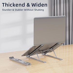 6 Levels Height Adjustable Foldable Aluminum Portable Laptop Stand