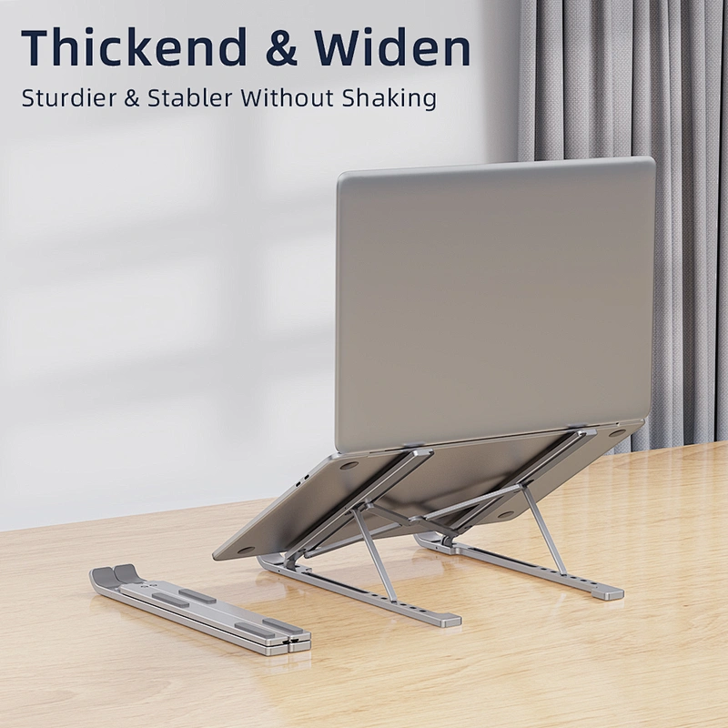 6 Levels Height Adjustable Foldable Aluminum Portable Laptop Stand